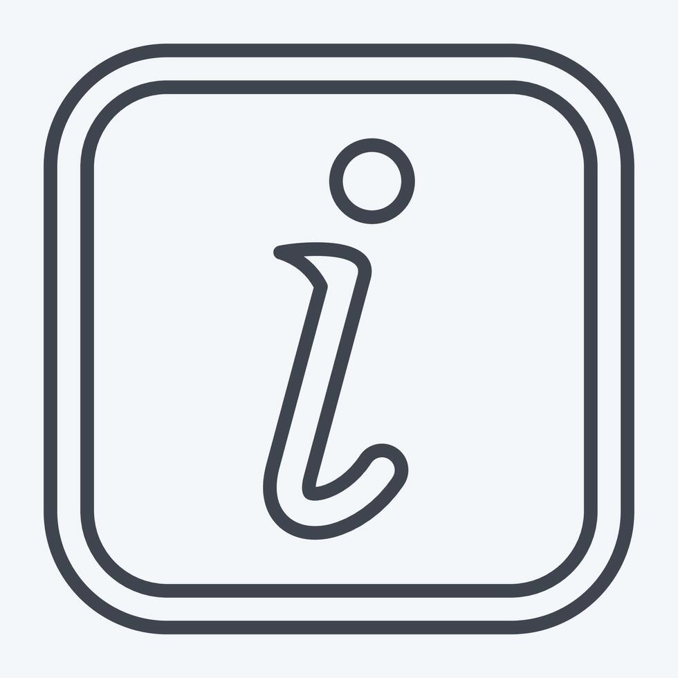 Icon Information. related to Public symbol. line style. design editable vector