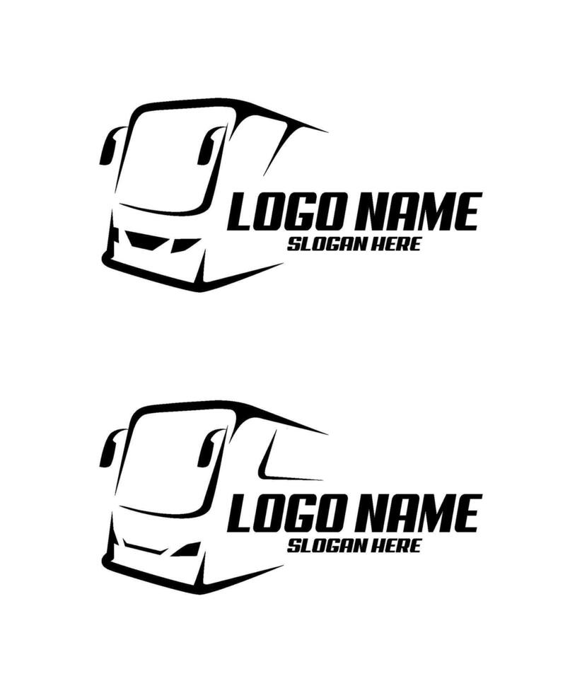 bus transportation logo template vector