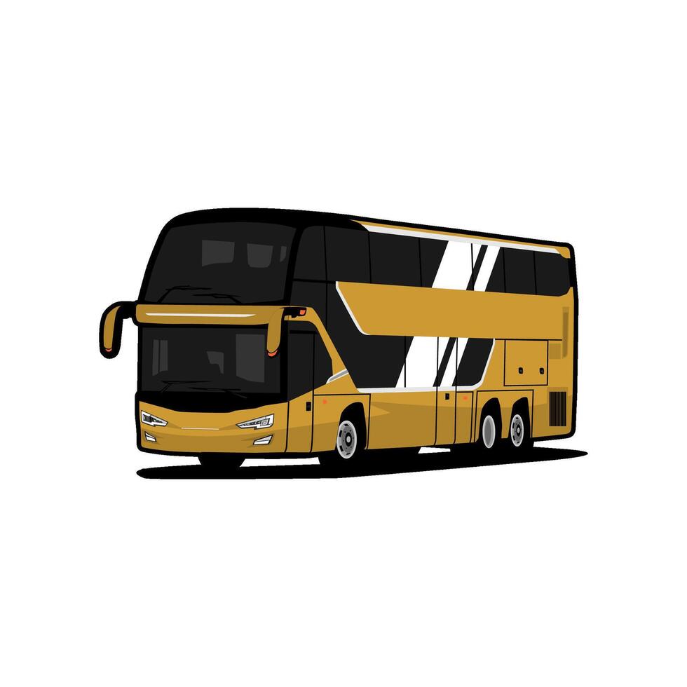 double decker bus transport illustration vector
