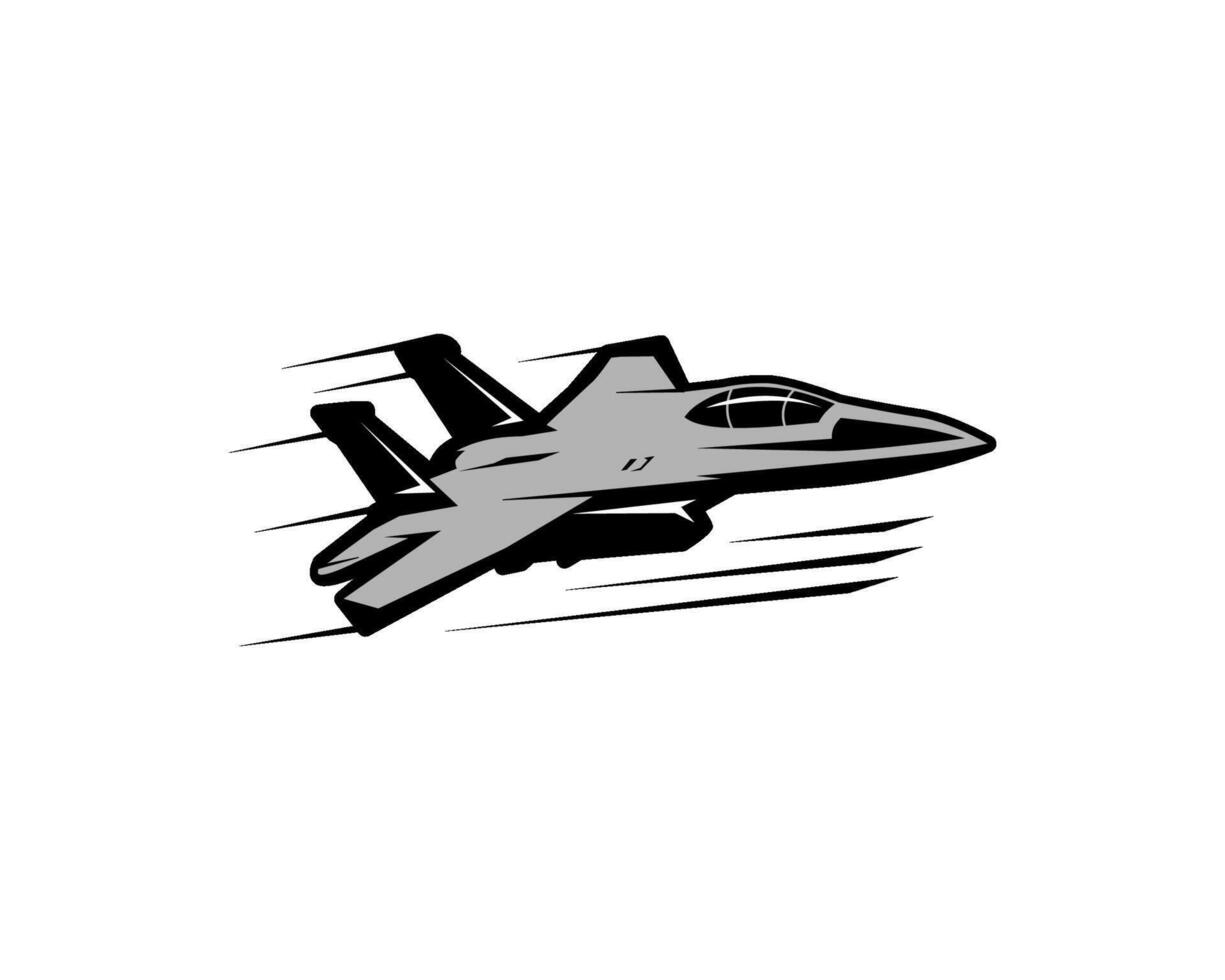 fighter jet air force military aircraft illustration vector
