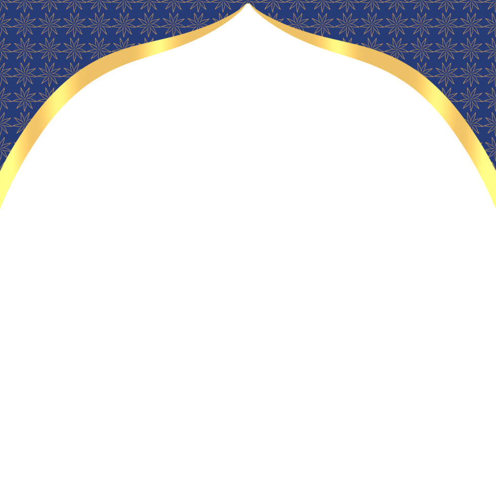 Blue Islamic Border png