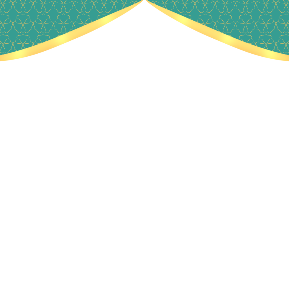 Turquoise Islamic Border png