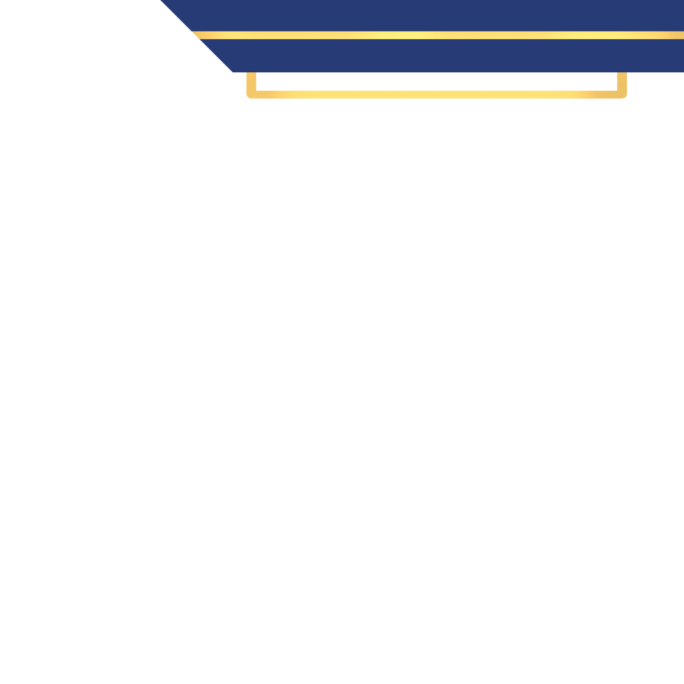 Top Blue Golden Border Certificate png