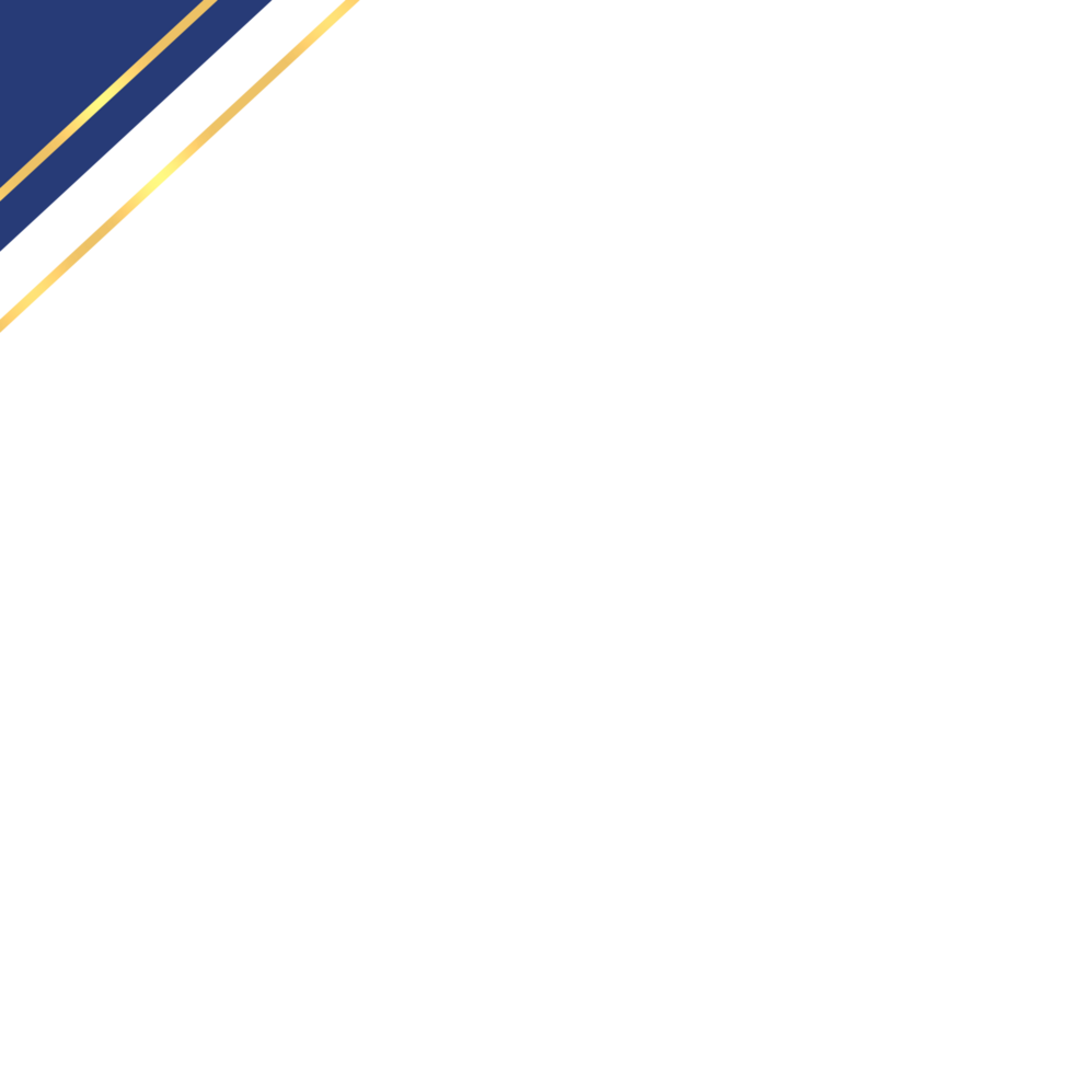 Simple Blue Gold Corner Certificate 5 png