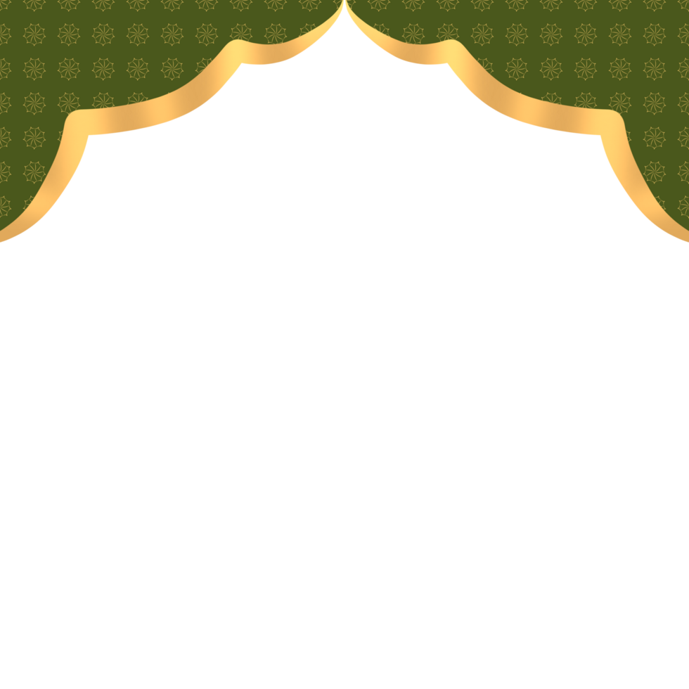 Green Islamic Border png