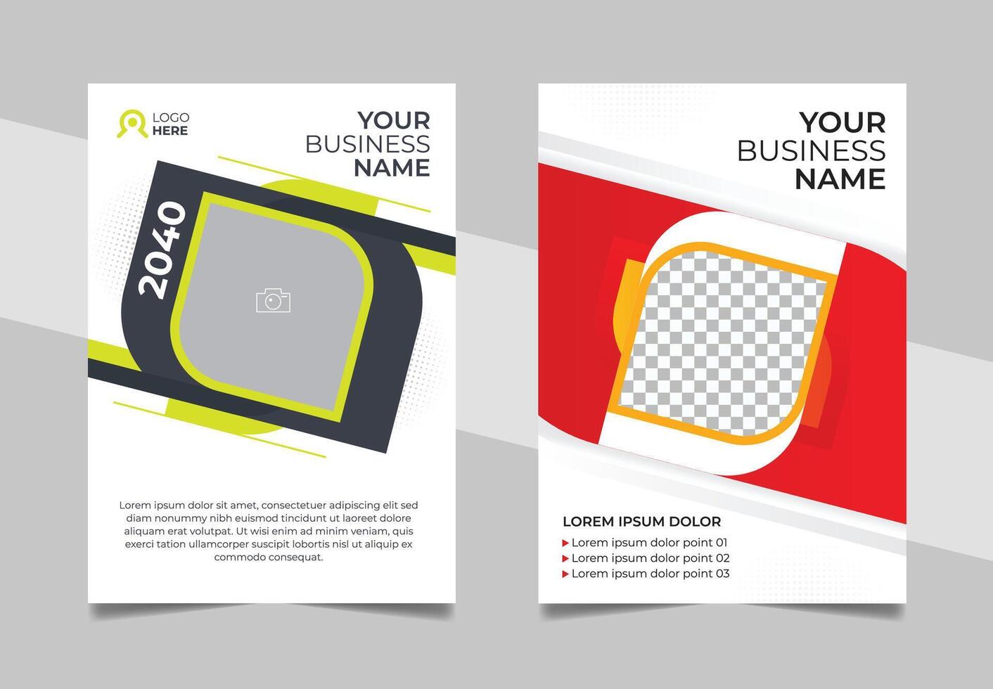 A4 Book Cover Design vector