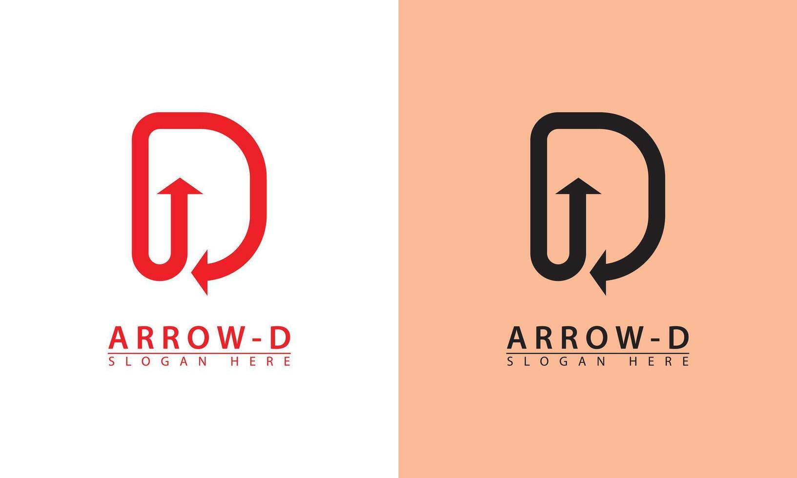 Initial modern letter D Logo design template. Initial letter D icon logo. vector