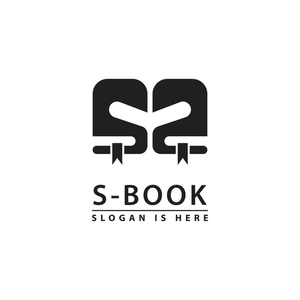 Book and number two, logo icon . vector