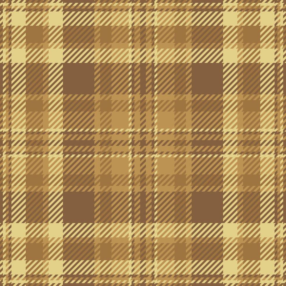 Elegant beige and brown plaid pattern. Perfect for textile designs, website backgrounds, or fallthemed projects. Subtle texture adds depth and sophistication. vector