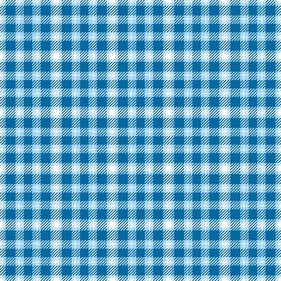 Sketching textile tartan texture, minimalist check background pattern. Thread fabric plaid seamless in cyan and white colors. vector