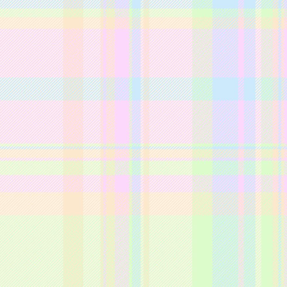 Bed background pattern check, mens shirt plaid tartan seamless. Autumn texture textile fabric in light and old lace colors. vector