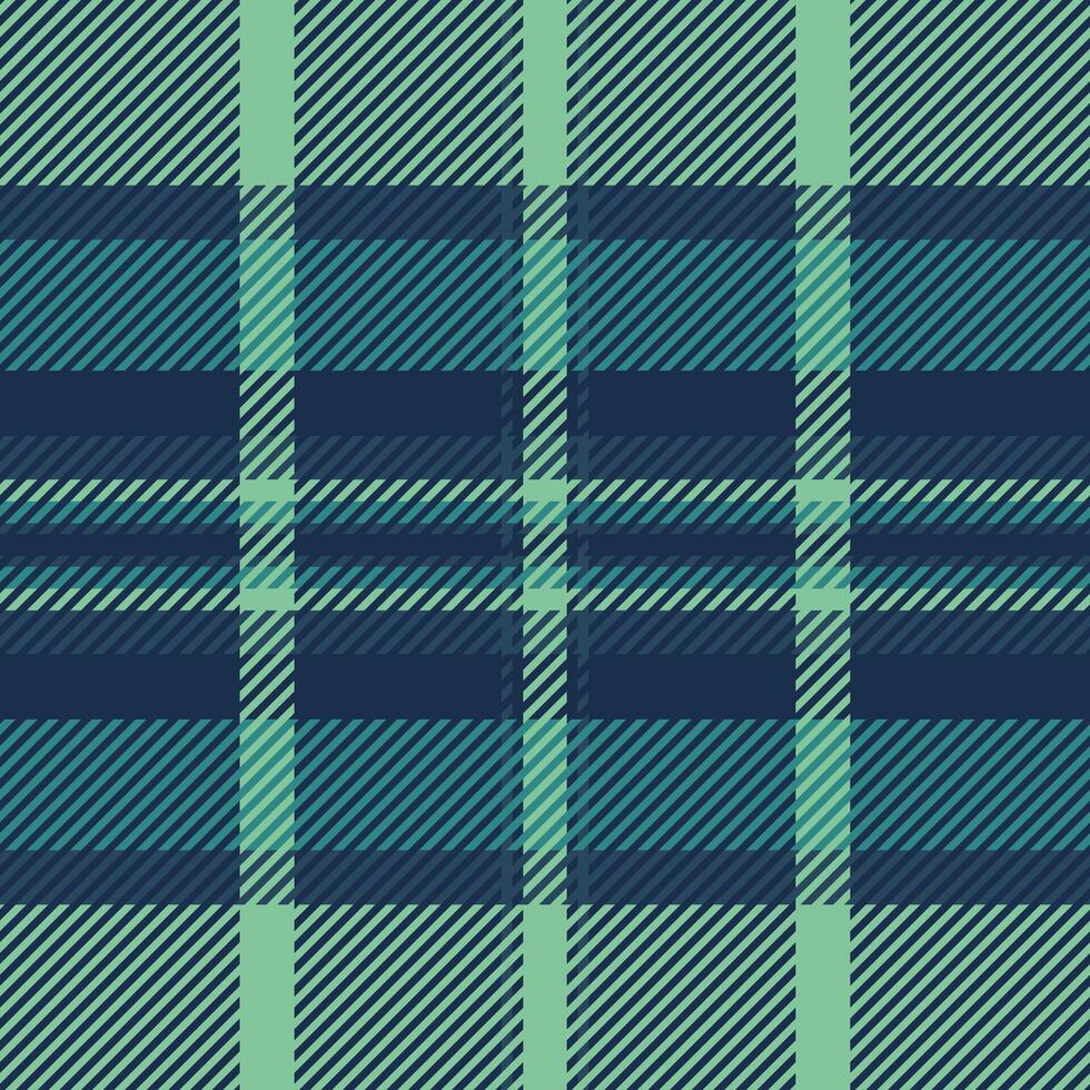 Composition texture textile tartan, back to school pattern plaid check. Green background fabric seamless in dark and green colors. vector