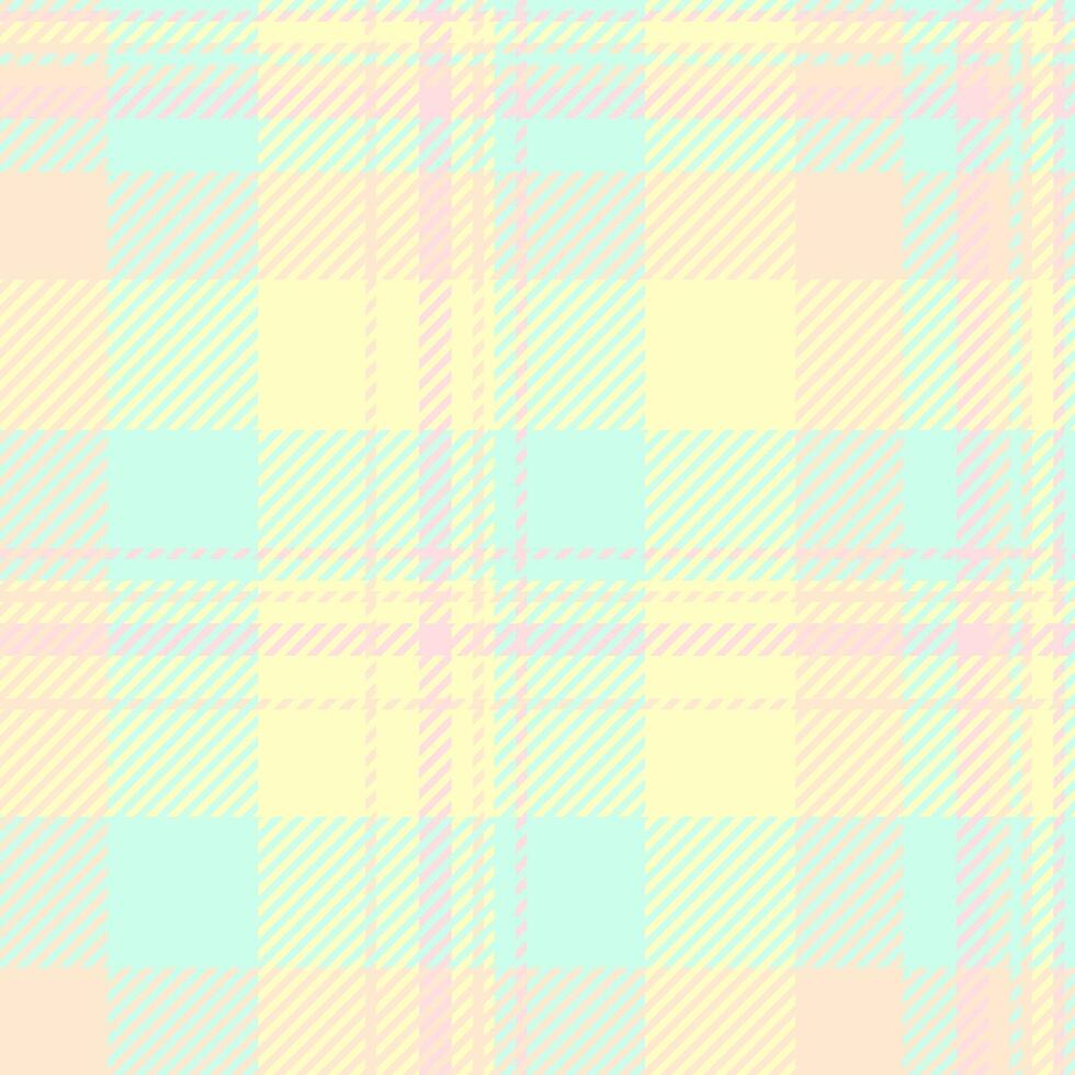 Random texture pattern, woman plaid textile check. Fiber seamless fabric background tartan in light and blanched almond colors. vector