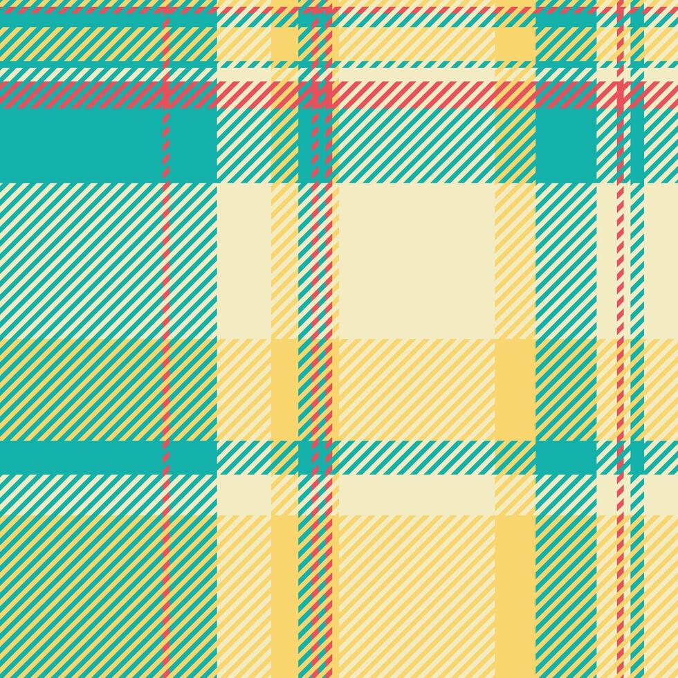 Short textile background seamless, cowboy texture pattern. Rough tartan fabric check plaid in teal and light colors. vector