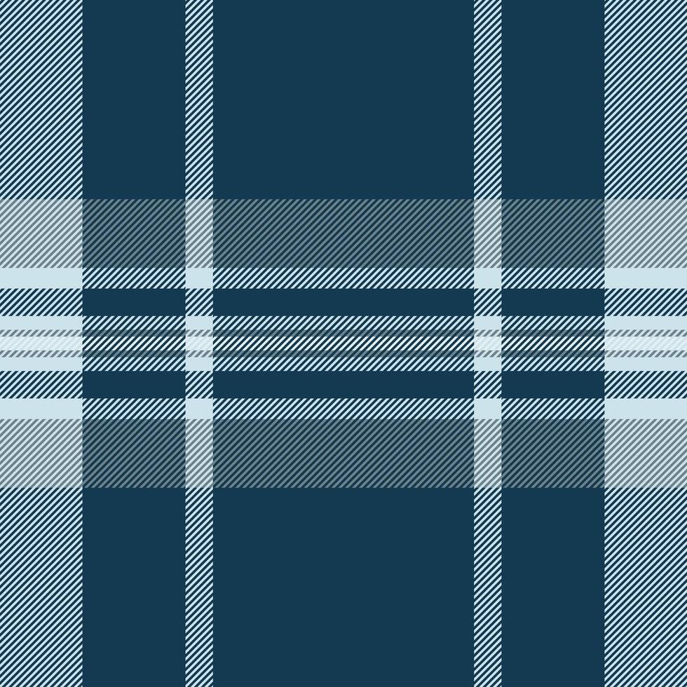 Woven seamless background, 30s pattern textile fabric. Outside texture tartan check plaid in cyan and light colors. vector