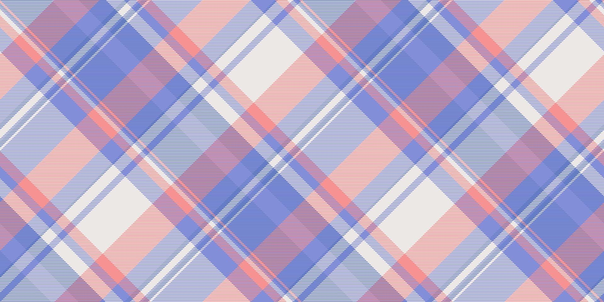 Random plaid check tartan, endless background seamless . Outfit texture pattern textile fabric in blue and white colors. vector