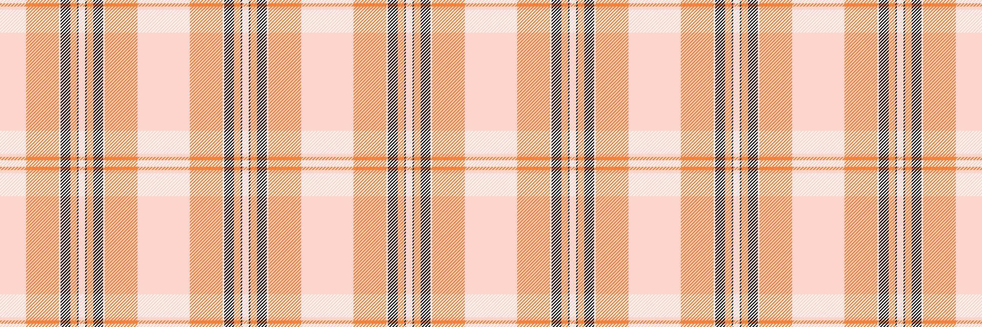 Elegant peach and orange plaid pattern. Perfect for textile design, fashion, apparel, website backgrounds, or stationery. vector