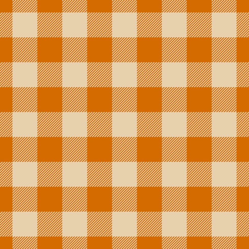 Holiday fabric seamless tartan, graphic texture textile background. Age check plaid pattern in orange and light colors. vector