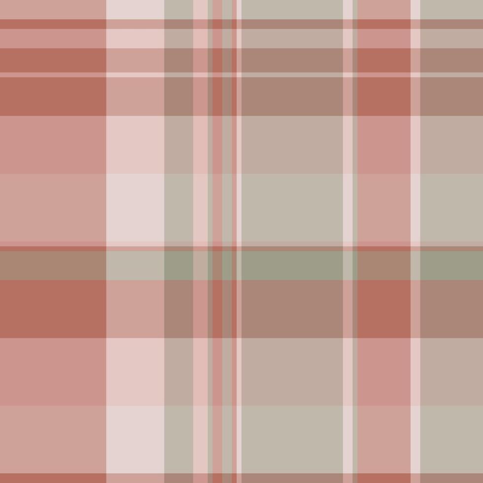 Apartment check tartan , classy plaid textile texture. Basic pattern background fabric seamless in light and pastel colors. vector