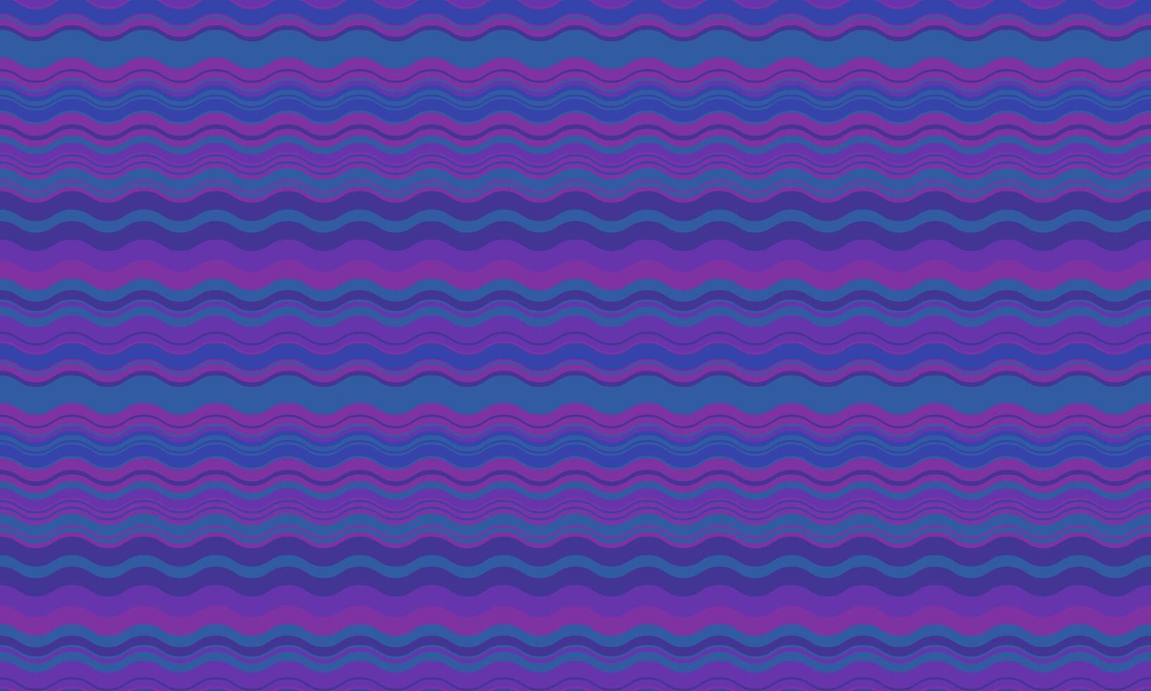 Vibrant wavy stripes in shades of purple and blue create a dynamic, seamless pattern. Ideal for website backgrounds, textile prints, or any design needing a retro, modern feel. vector