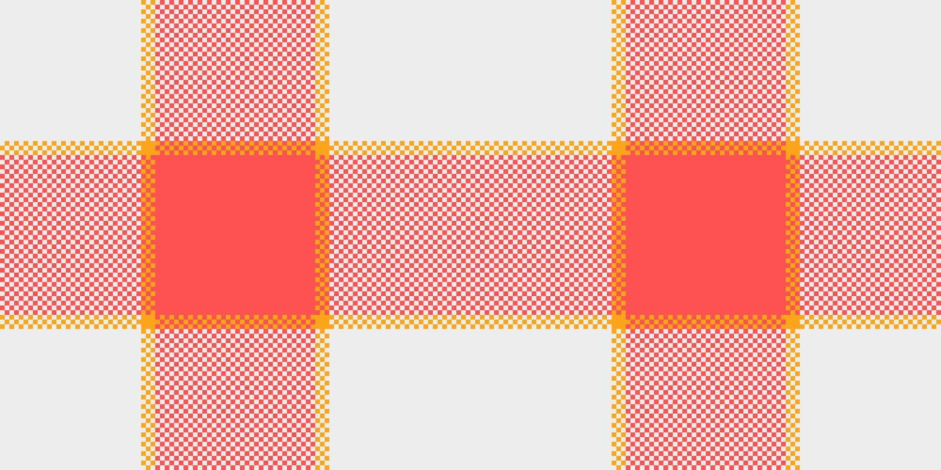 Repeat texture pattern seamless, list background plaid tartan. Creativity fabric textile check in white and red colors. vector