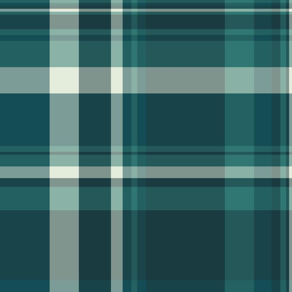 Sophisticated teal and cream plaid pattern. Perfect for website backgrounds, textile designs, or stationery. Clean, modern aesthetic with a subtle texture. vector