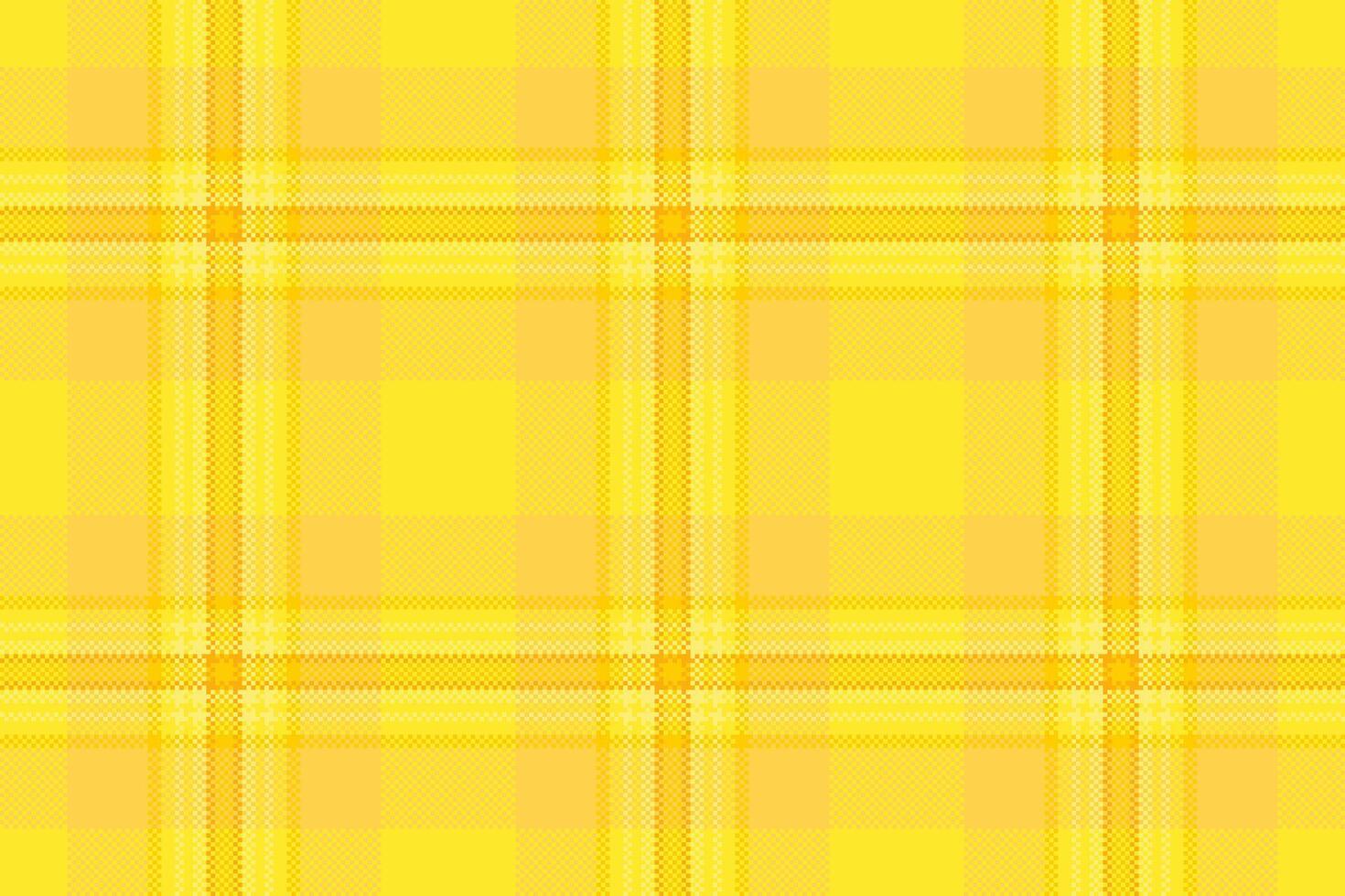 Premium texture seamless plaid, real tartan textile. Vivid fabric background pattern check in yellow and bright colors. vector