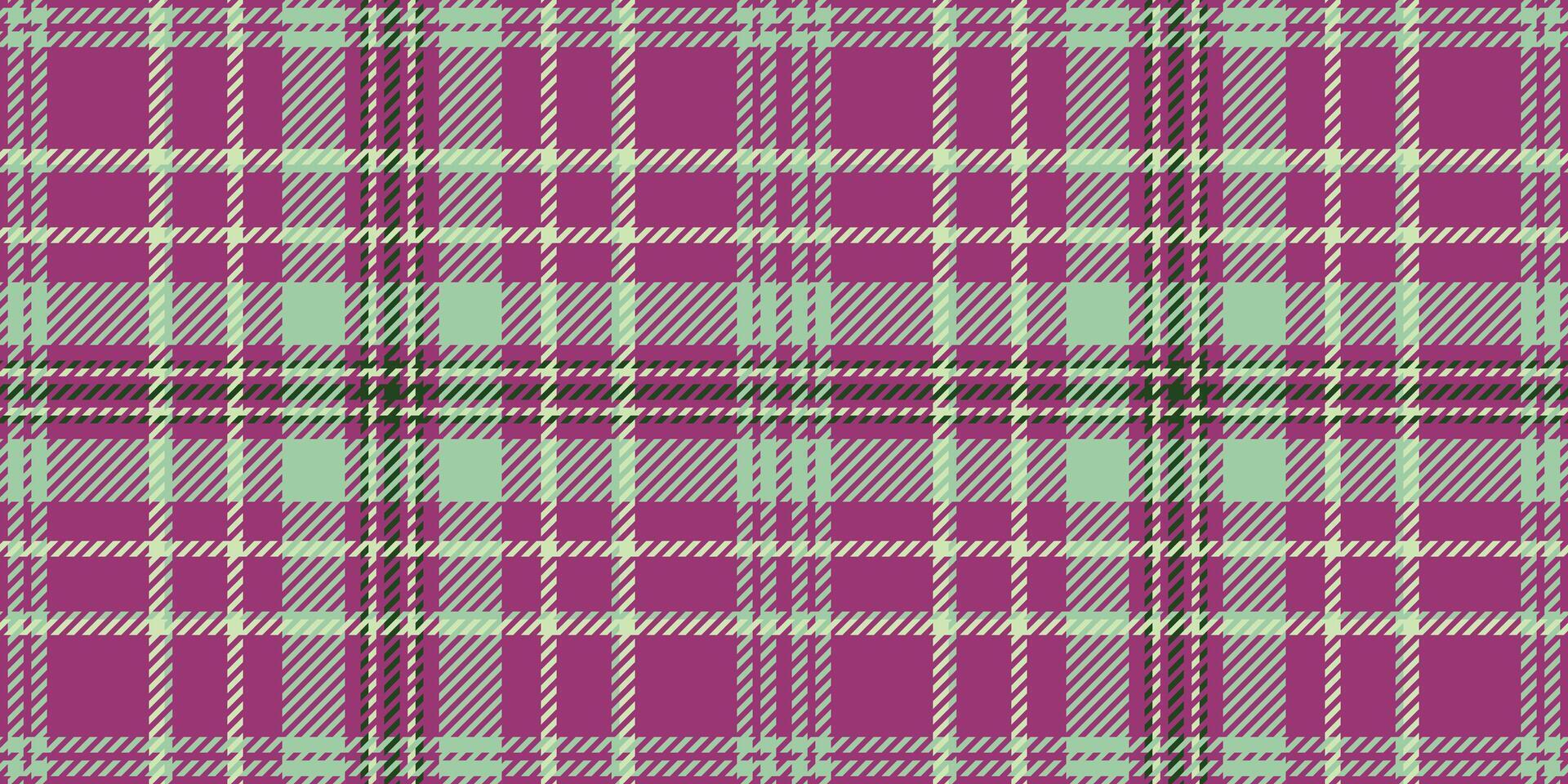 Custom fabric tartan seamless, colour plaid background textile. Manufacture pattern check texture in pink and pastel colors. vector