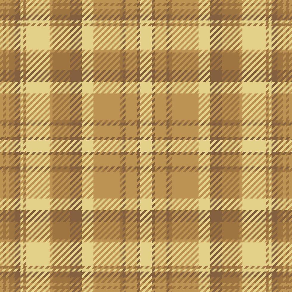 Elegant beige and brown plaid pattern. Perfect for autumnal designs, textile projects, or website backgrounds. Subtle texture adds visual interest. Versatile and sophisticated. vector