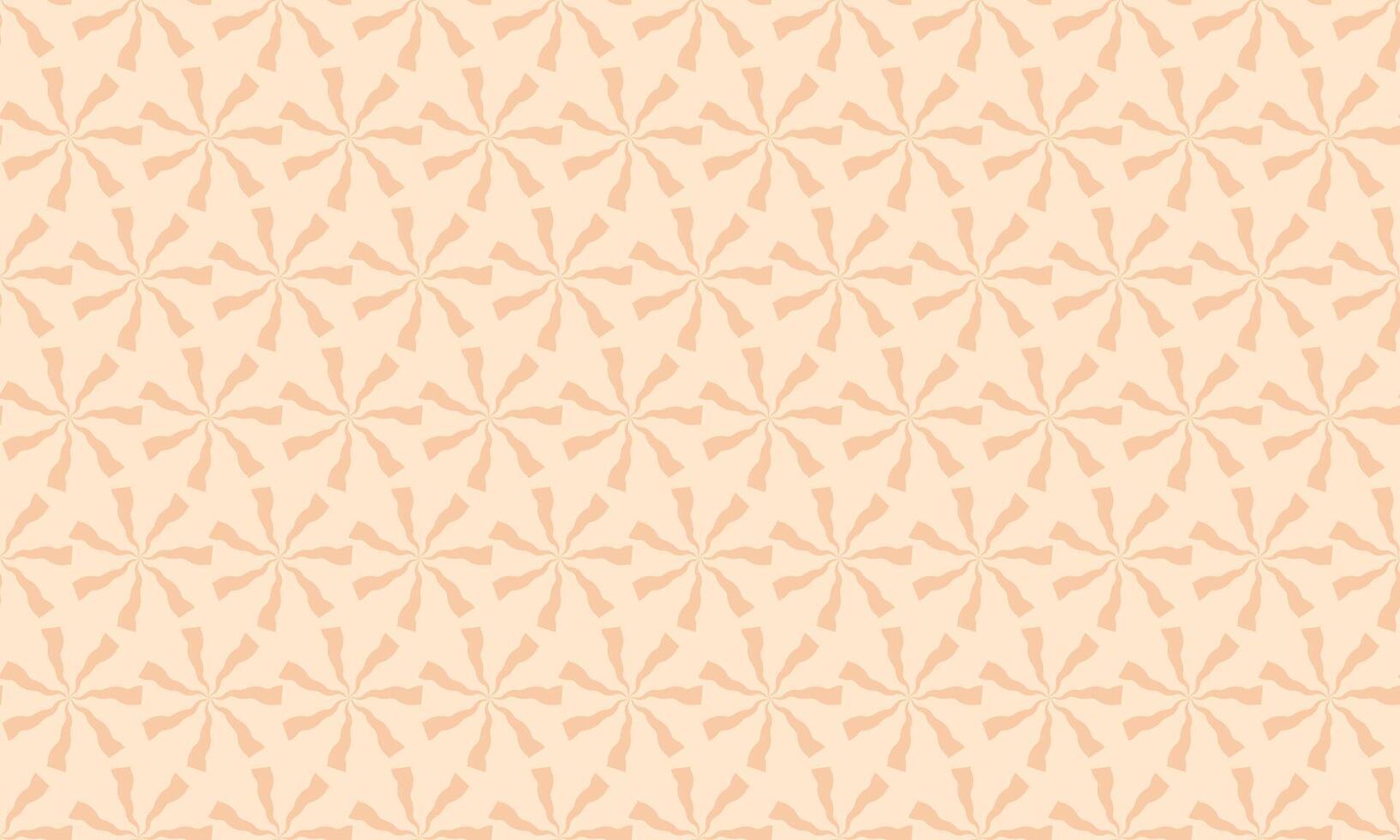 Elegant pastel peach seamless pattern featuring a repeating geometric floral motif. Perfect for website backgrounds, textile prints, or stationery design. vector