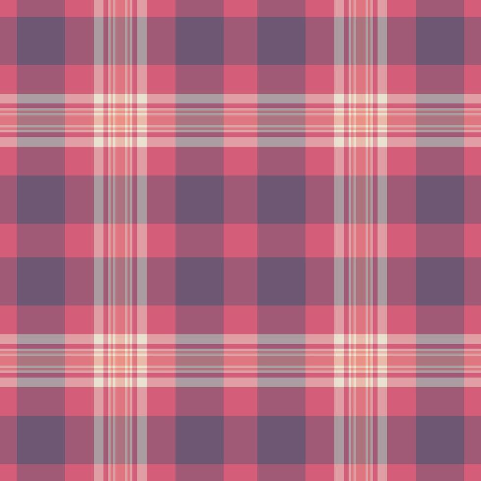 Worldwide seamless background , modern pattern textile texture. Sexual tartan fabric plaid check in red and light colors. vector