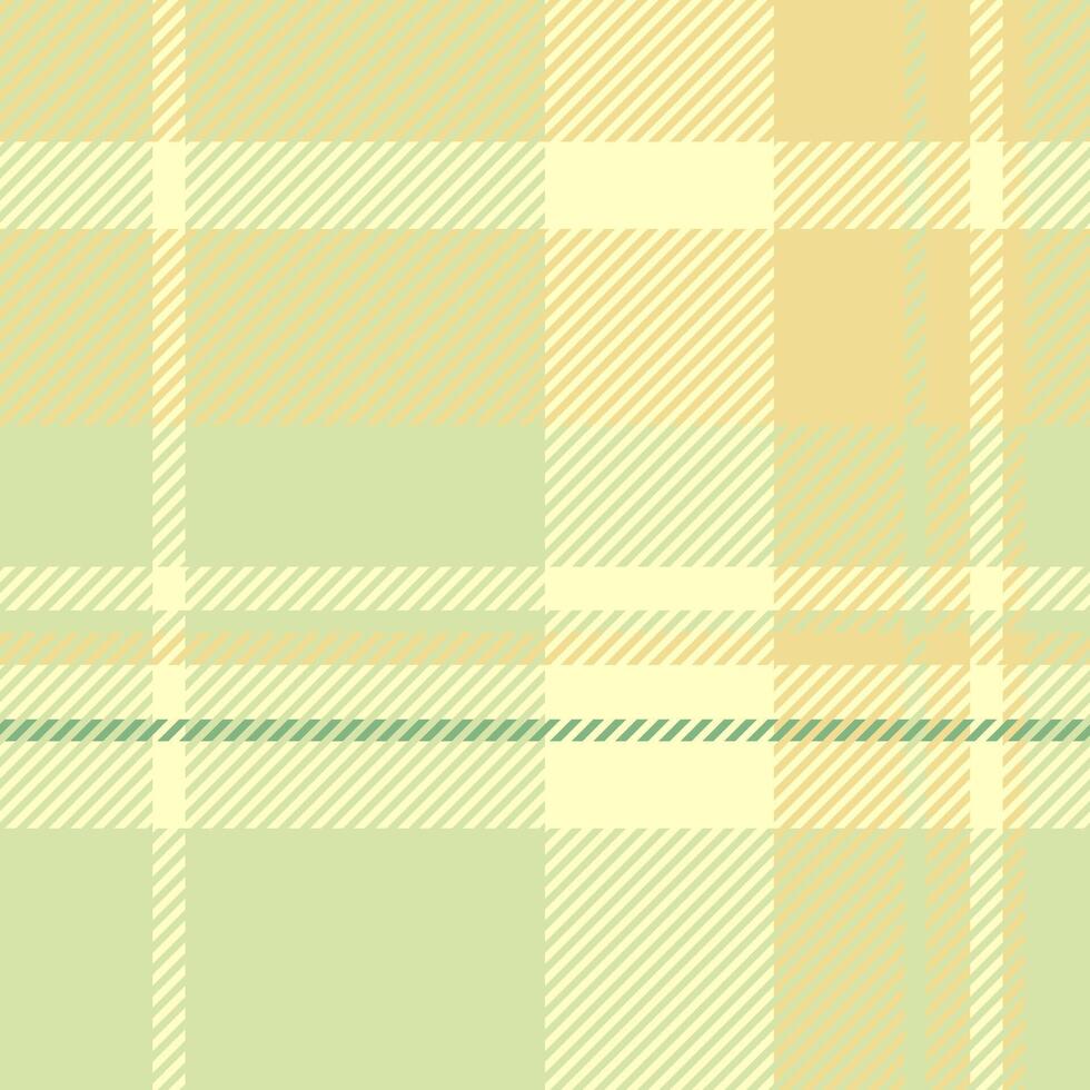 Buffalo textile seamless fabric, twill texture background tartan. Club check plaid pattern in light and yellow colors. vector