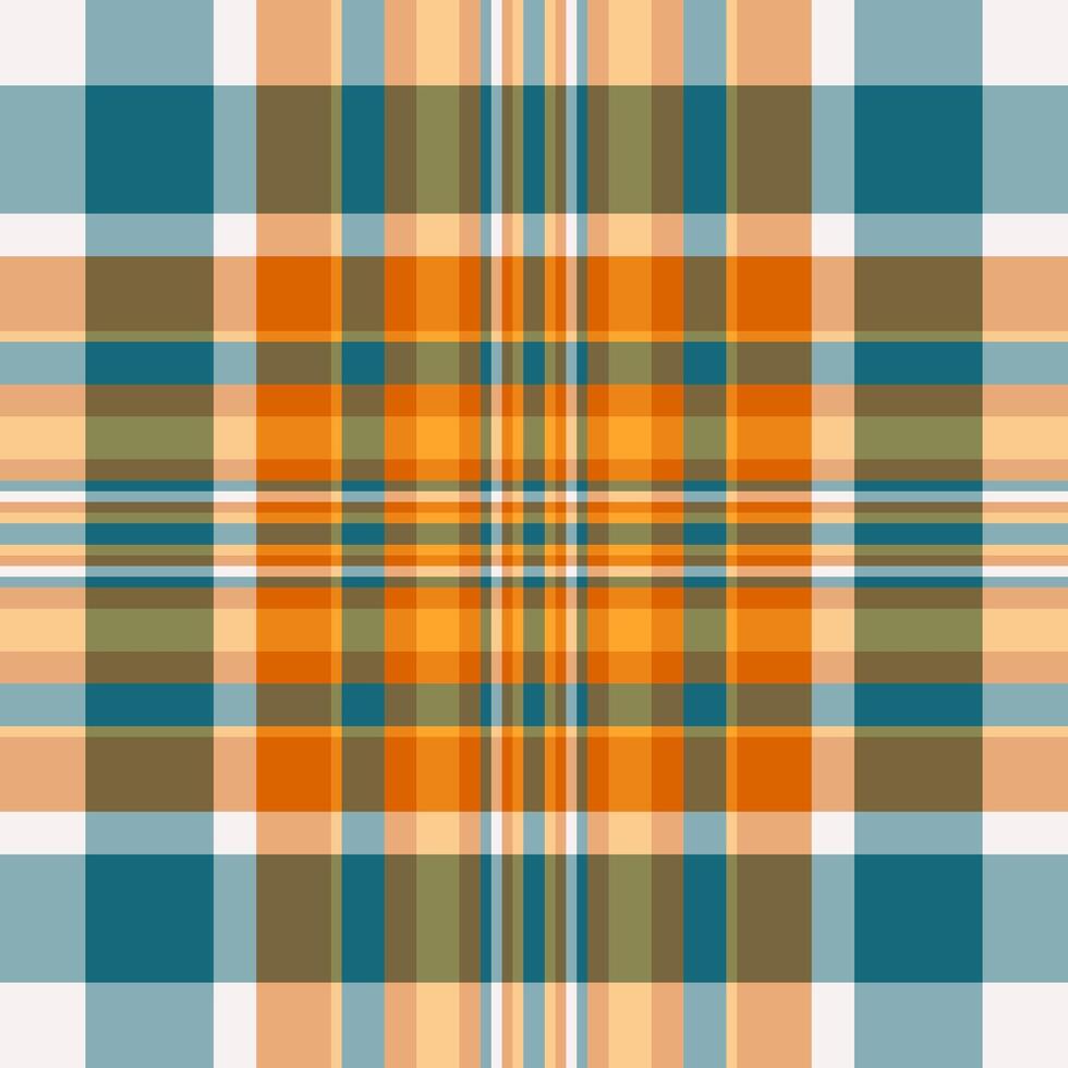 Turkish plaid seamless tartan, self textile background texture. Sale pattern fabric check in orange and amber colors. vector