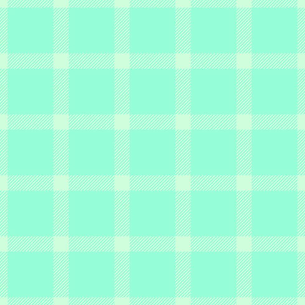 Cosy fabric check, individuality plaid pattern textile. Various texture background tartan seamless in light and mint colors. vector