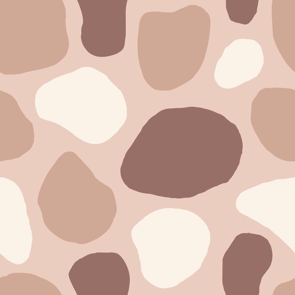 Beige Spotted Seamless Pattern vector