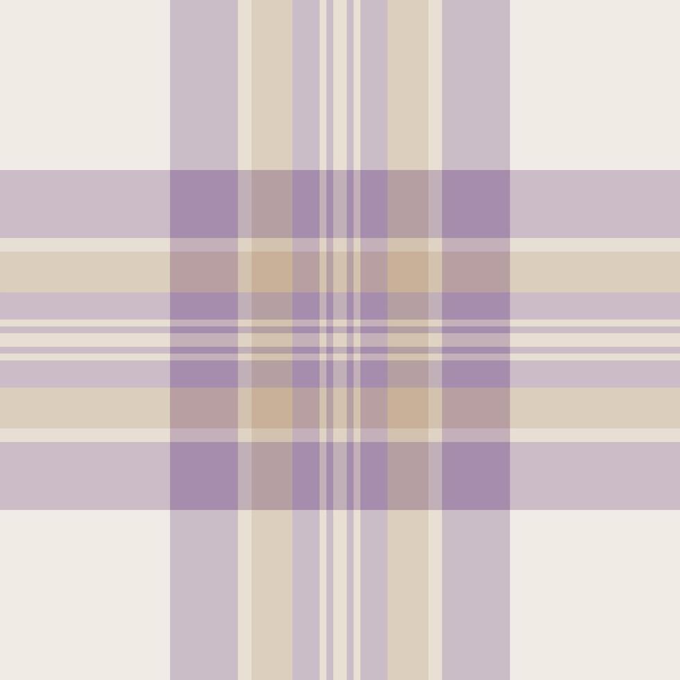 Slim plaid texture, checks fabric check tartan. Pillow seamless pattern textile background in pastel and light colors. vector