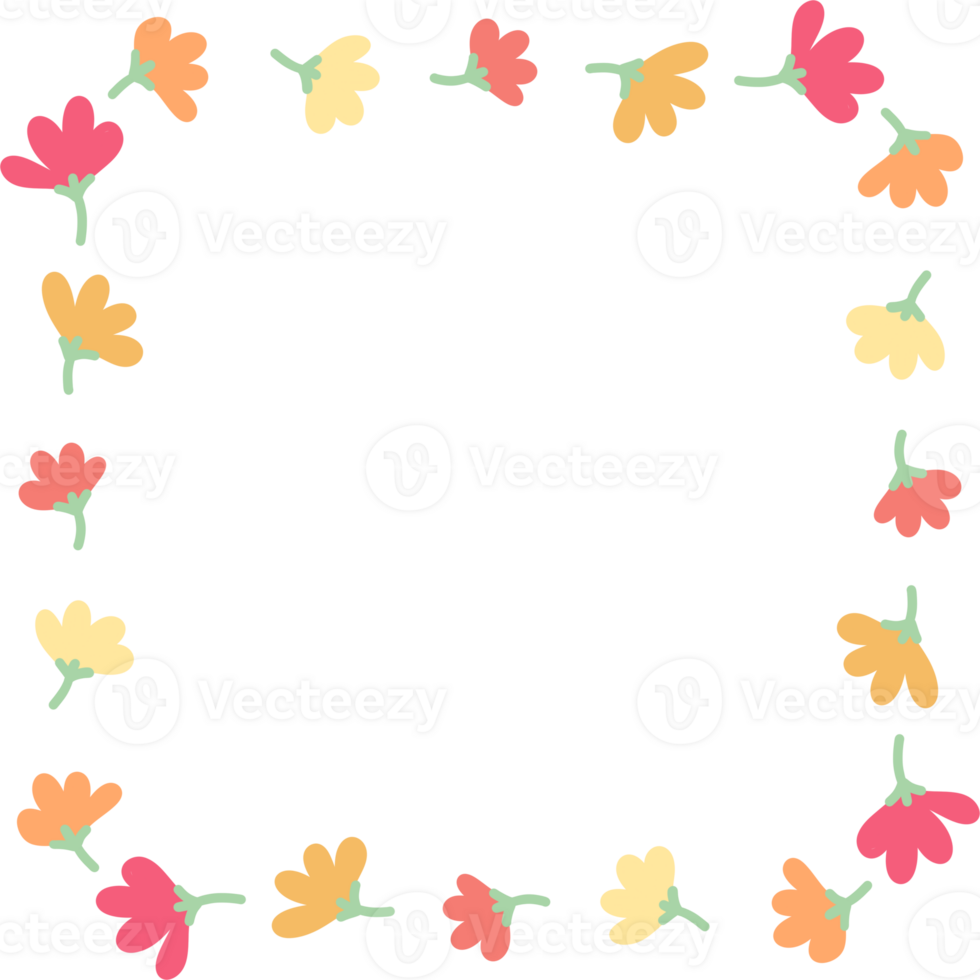 Wonder Flowers frame png