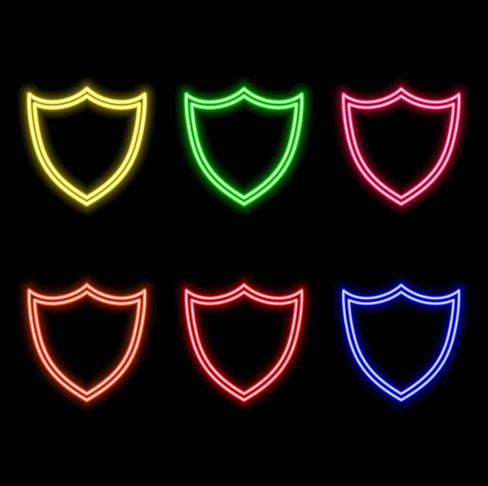 UI icon with neon light isolated in black background. 3d rendering.. vector