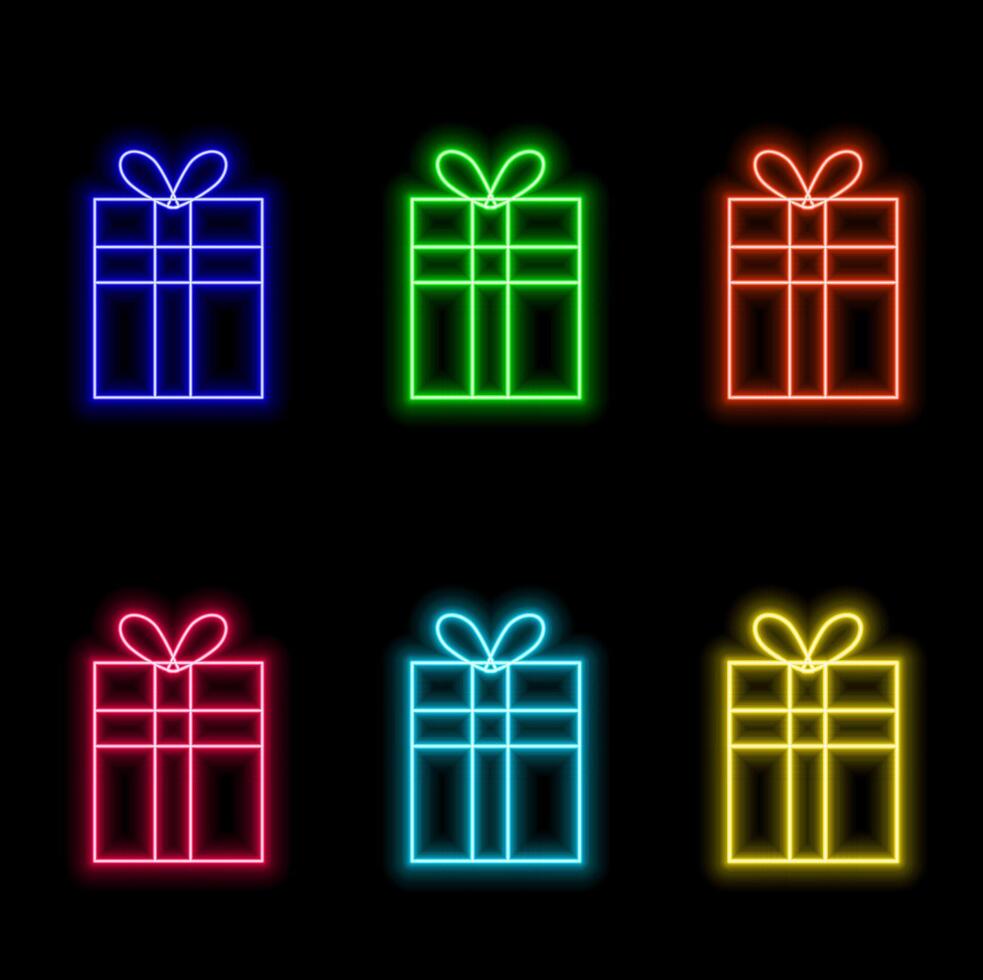 Resents Neon Style, Design Elements vector