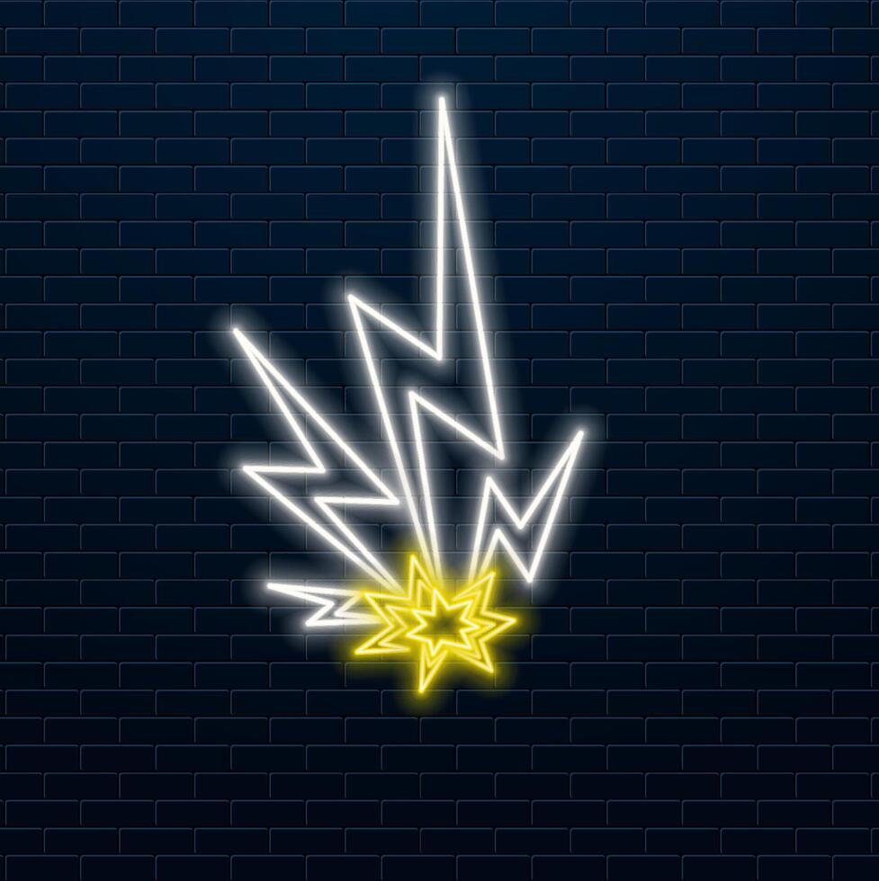 lightning 3d render electric power symbol, retro neon glowing sign isolated on black background, ultraviolet light, electric lamp, speed metaphor, electricity icon, fluorescent... vector