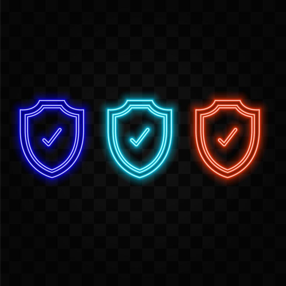 Security shield cyber security technology vector