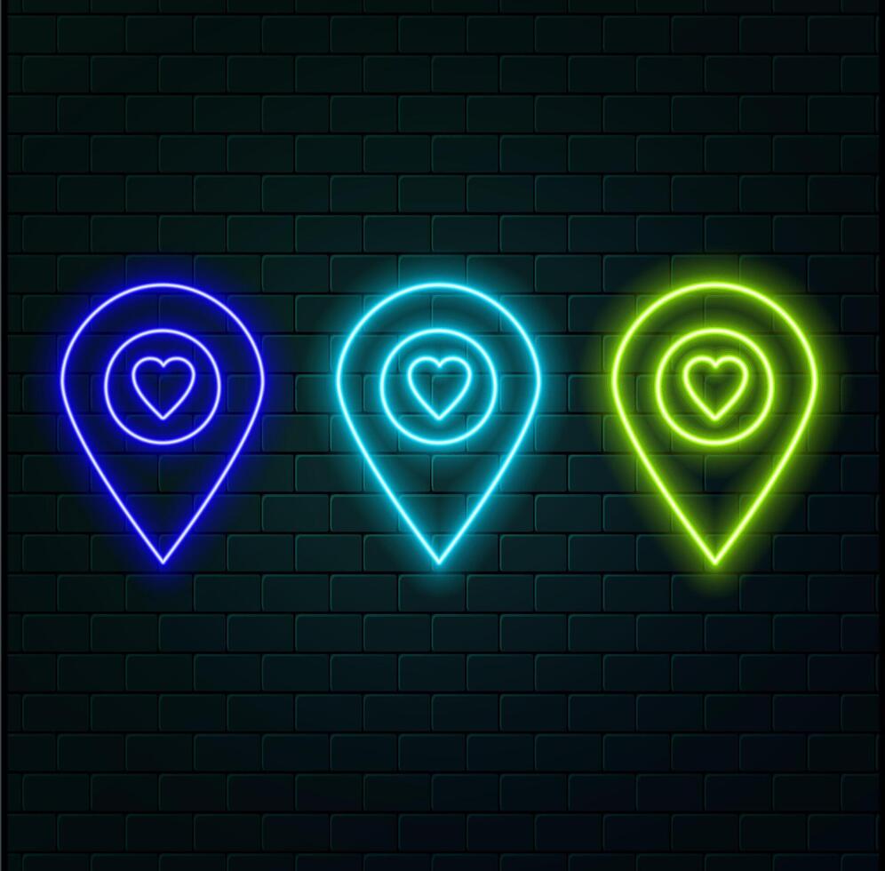 Placeholder blue glowing neon ui ux icon. Glowing sign logo. style neon. vector