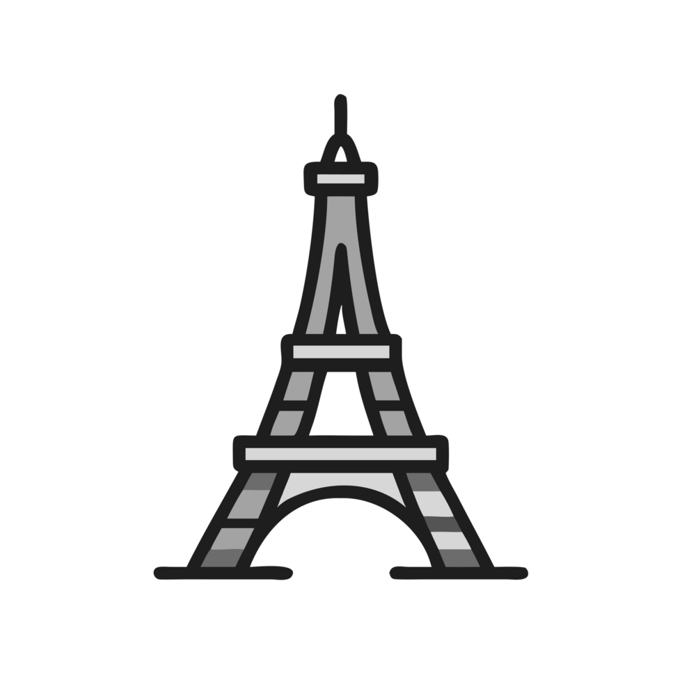 Iconic eiffel tower landmark paris architecture romantic atmosphere aerial view cultural significance png
