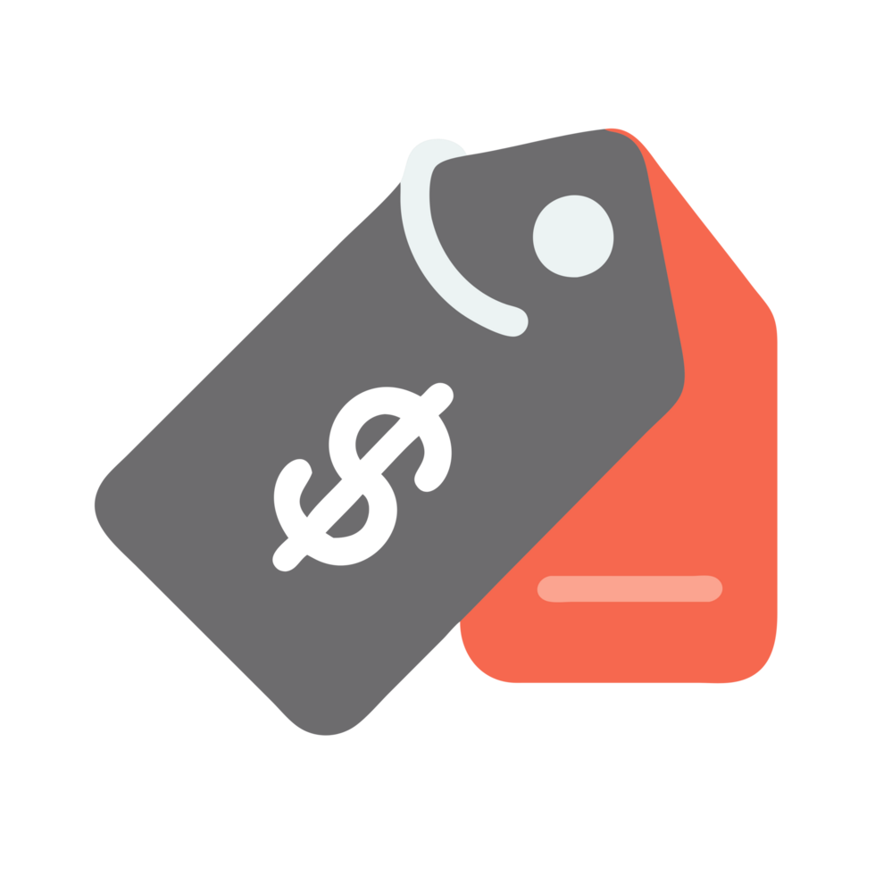 Price tag displaying sale price on merchandise retail store digital content indoor close-up marketing strategy png
