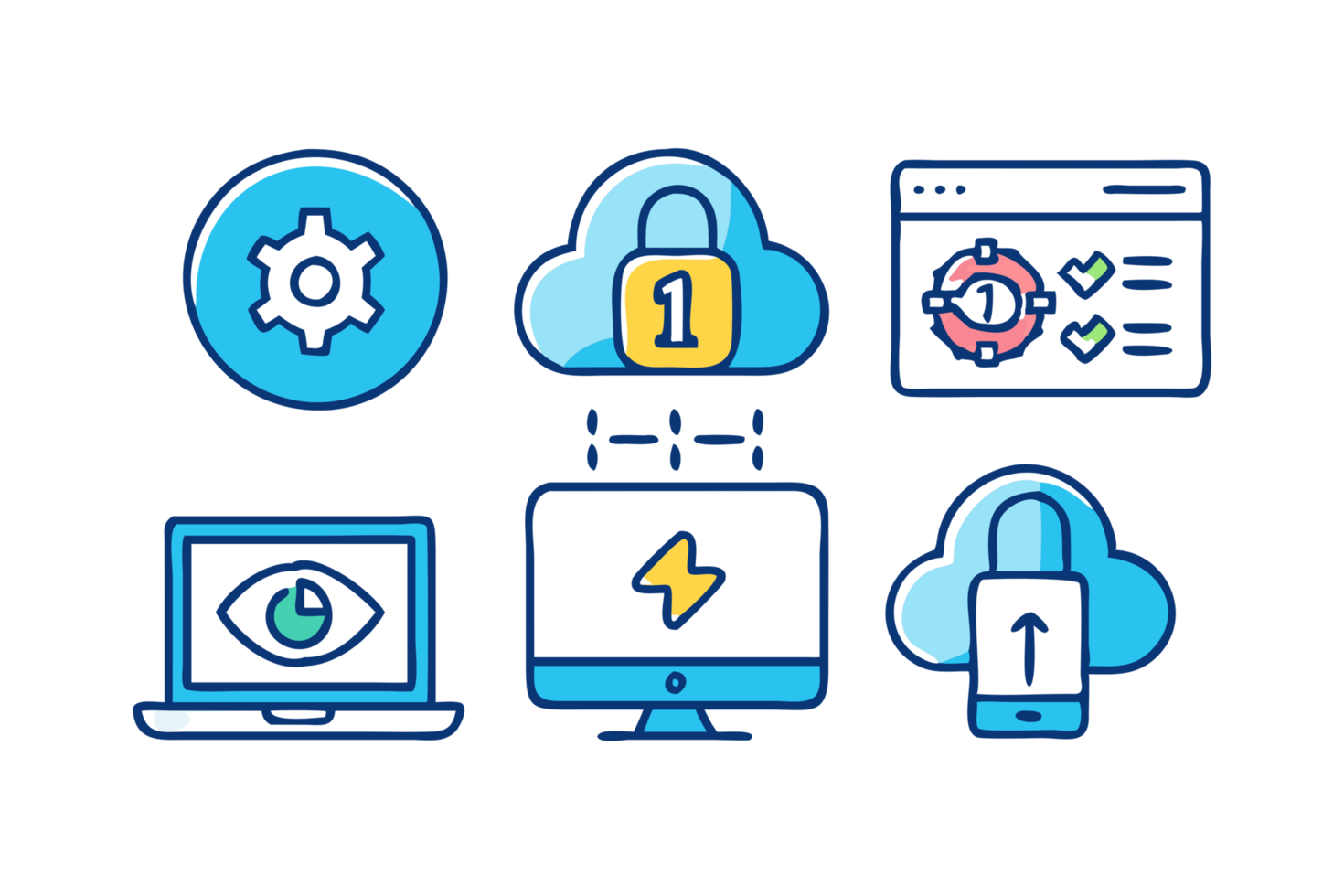 Cybersecurity solutions data protection strategies online infographic digital environment informative viewpoint png