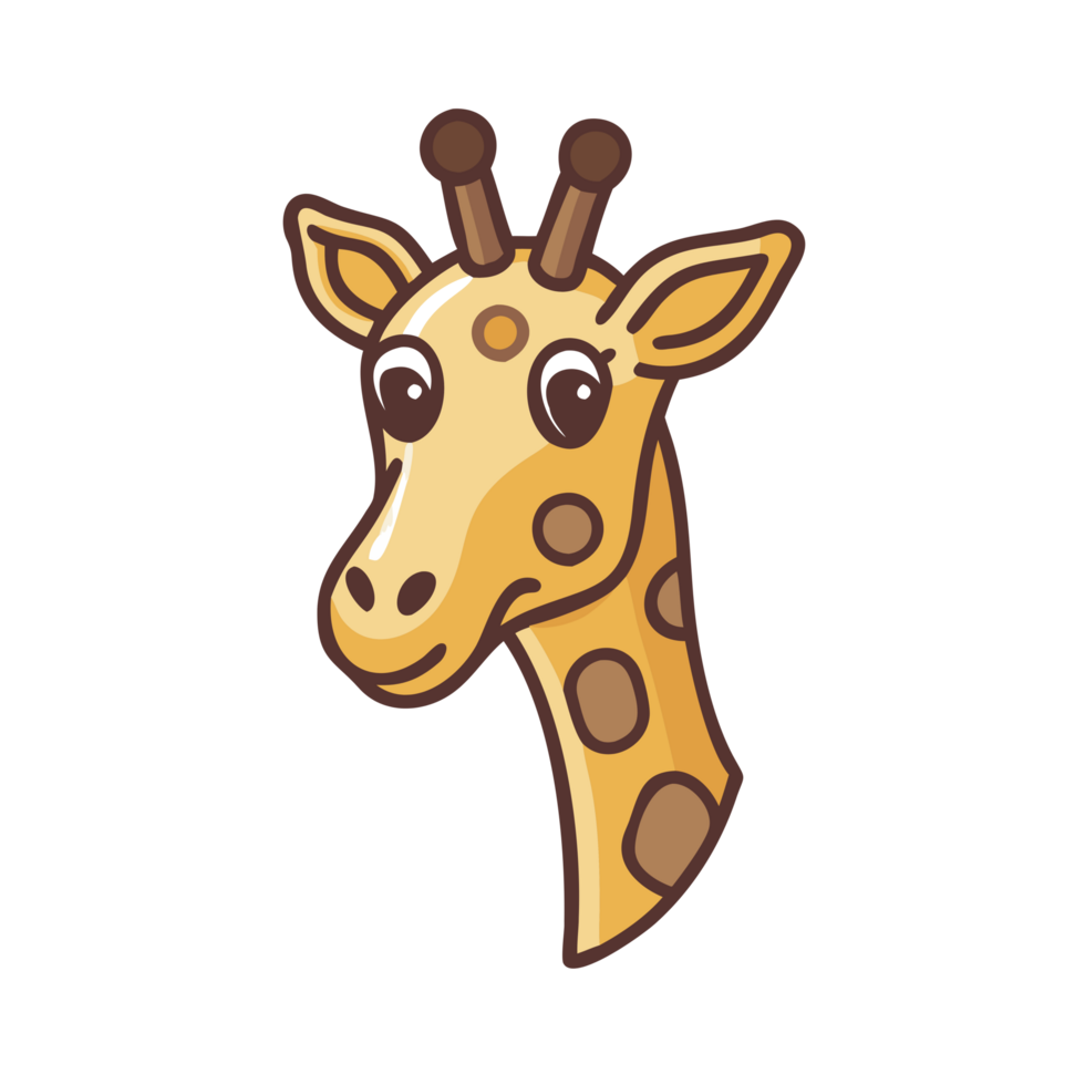 Playful giraffe character animated illustration fun environment whimsical perspective cute animal concept png