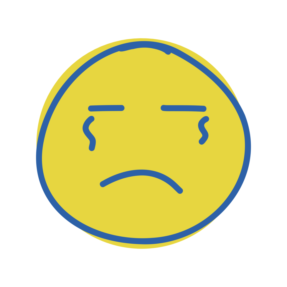 Cry emoji illustration png