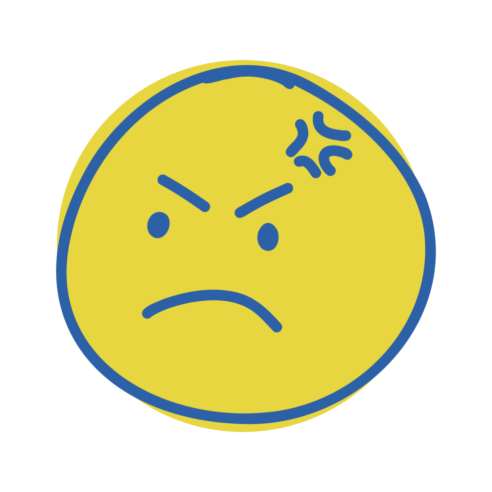 Angry emoji illustration png