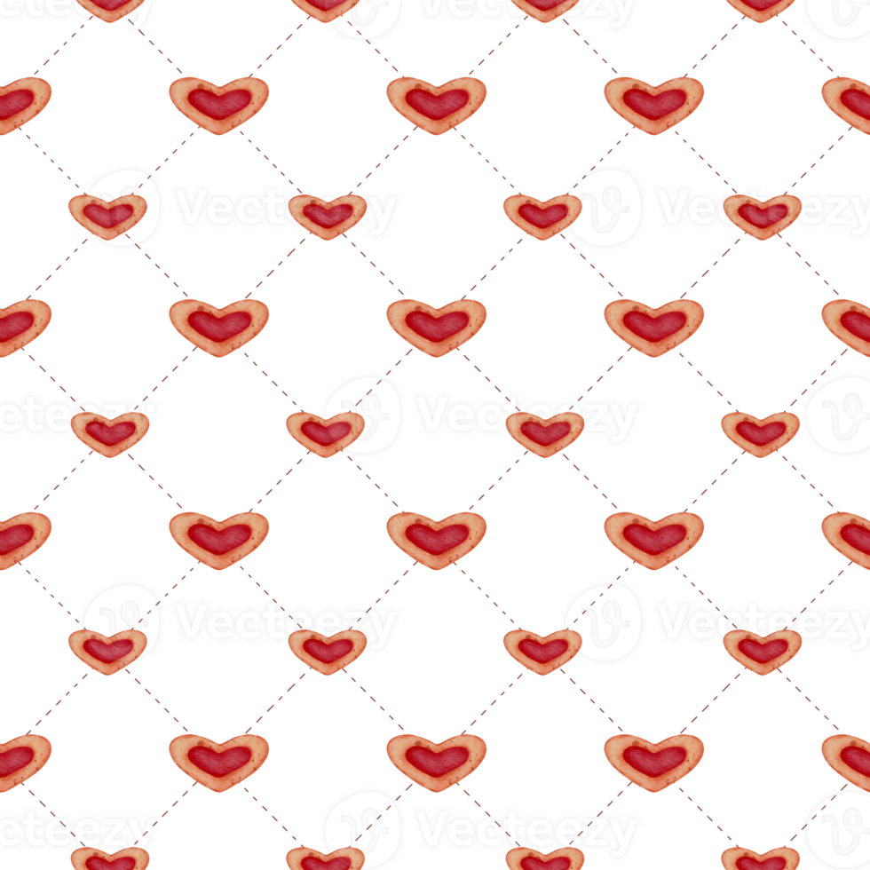 Trendy Valentine's Day Gift Wrapping with Seamless Heart Pattern, Minimalistic, Graphic Texture png