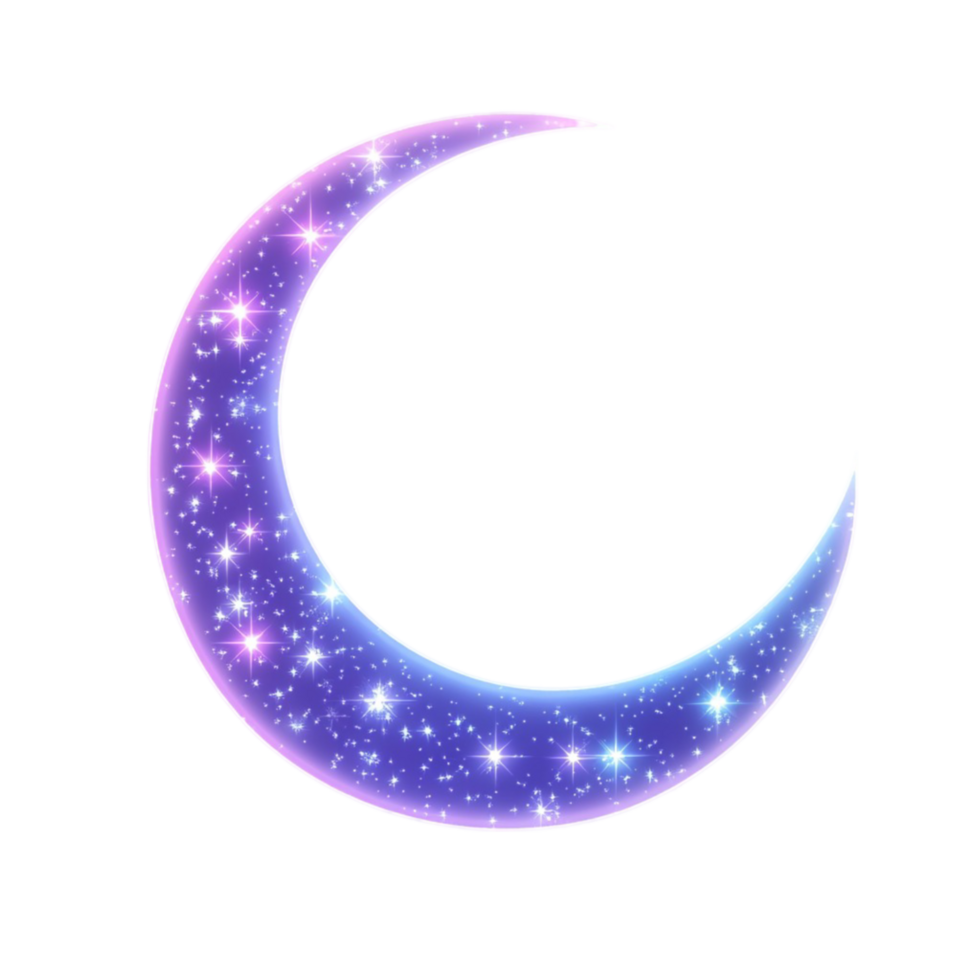 Moon with Stars png